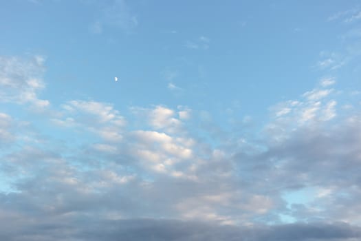 Beautiful blue sky with clouds