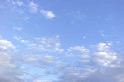 Beautiful blue sky with clouds