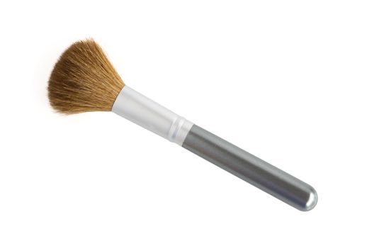 Makeup brush isolated on white background, beauty concept