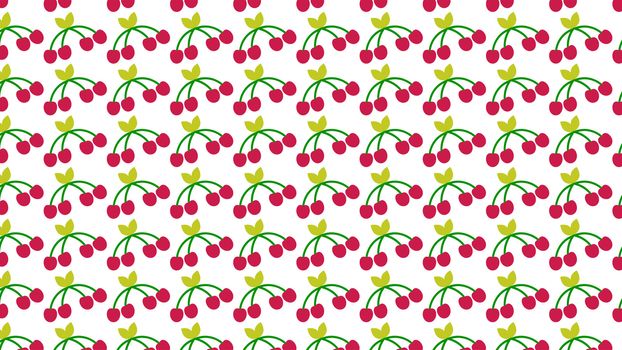 Flat lay of strawberries on a white background