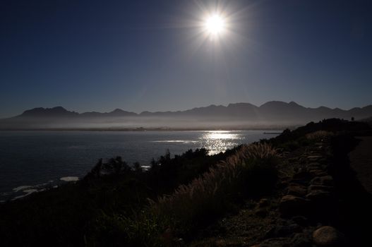 Landscape between Capetown and Hermanus ,Indian ocean