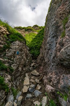 Fantastic hike in the Lechquellen Mountains in Vorarlberg Austria near Lech, Warth, Bludenz