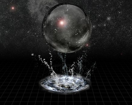 Crystal Sphere and splash before stars