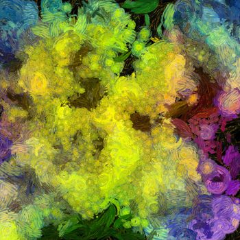 Colorful Abstract Painting Brush Strokes