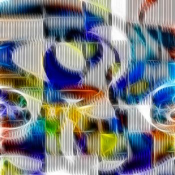 Colorful modern art abstract