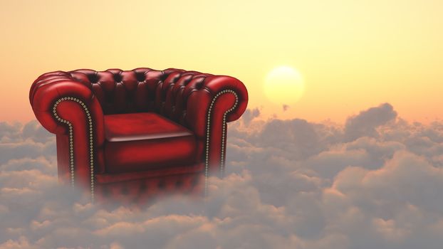 Armchair on a clouds.