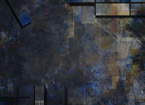 Muted Abstract Background. 3D rendering