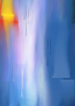 Soft blue abstraction. 3D rendering.