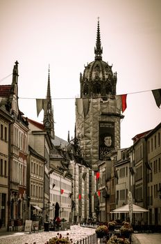 All Saints' church with the tomb of Marting Luther in Lutherstadt Wittenberg, Germany