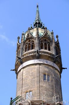 Tower of the church in Wittenberg where Martin Luther preached