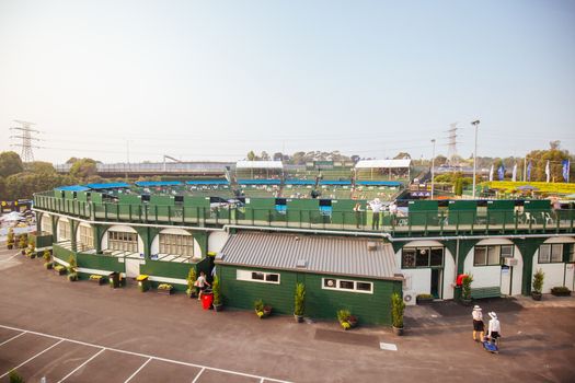 MELBOURNE, AUSTRALIA - JANUARY 14, 2020: Players compete in the AgBioEn Kooyong Classic on Day 1 in Melbourne Australia