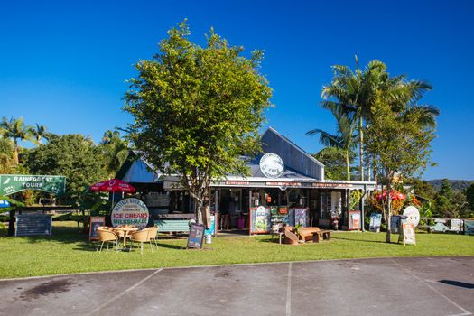 Daintree, Australia - July 1 2016: The quaint rural tourist town of Daintree in Northern Queensland, Australia