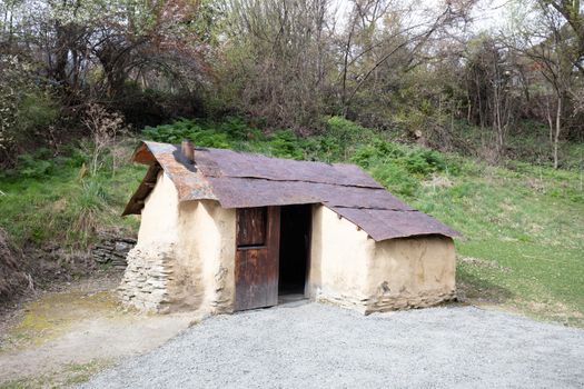 The historic Chinese settlement in the ancient gold mining town of Arrowtown in New Zealand