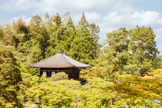 The stunning architecture and gardens at Silver Pavillion Ginkakuji temple in Kyoto, Japan