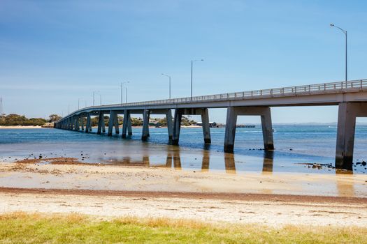 The bridge crossing from San Remo to Philip Island in Victoria, Australia