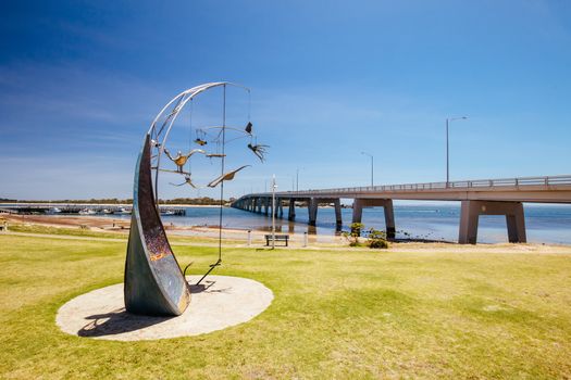 The bridge crossing from San Remo to Philip Island in Victoria, Australia