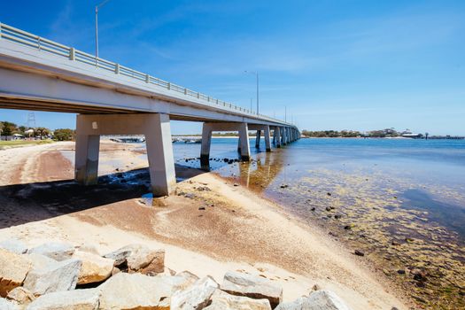 The bridge crossing from San Remo to Philip Island in Victoria, Australia