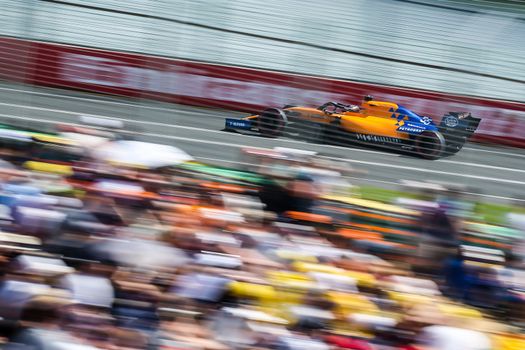 MELBOURNE, AUSTRALIA - MARCH 16: Carlos SAINZ of McLaren F1 Team during 3rd practice session on day 3 of the 2019 Formula 1 Australian Grand Prix