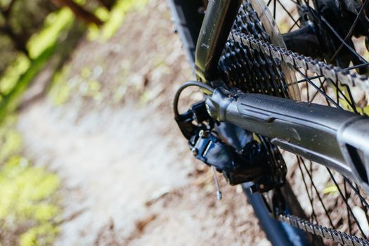 Mountain bike trails around Plenty Gorge in Northern Melbourne in Victoria, Australia