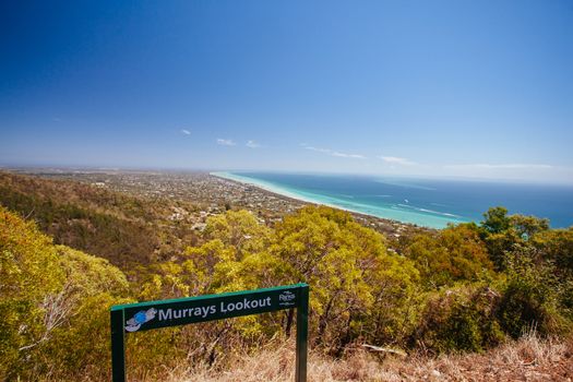 Murray's Lookout on Arthurs Seat Tourist Rd looking over Mornington Peninsula, Victoria, Australia