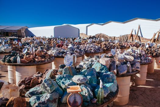 Quartzsite, USA - February 5 2013: The eclectic town of Quartzsite in central Arizona, USA