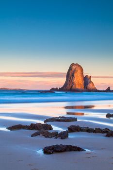 A beautiful afternoon on Glasshouse Rocks Beach near Narooma, NSW, Australia
