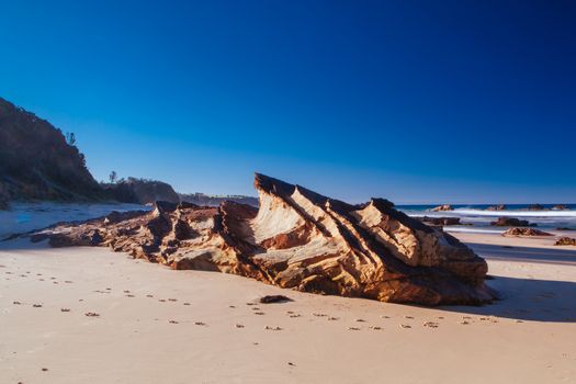 A beautiful afternoon on Glasshouse Rocks Beach near Narooma, NSW, Australia