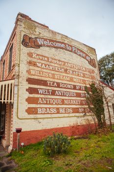 Kyneton, Australia - August 1 2009: Typical buildings and architecture in the rural country town of Kyneton in Victoria, Australia