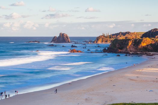 A beautiful afternoon on Glasshouse Rocks Beach near Narooma, NSW, Australia