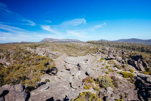 Views from near Pinnacle Lookout on the Wonderland hike loop in Victoria, Australia