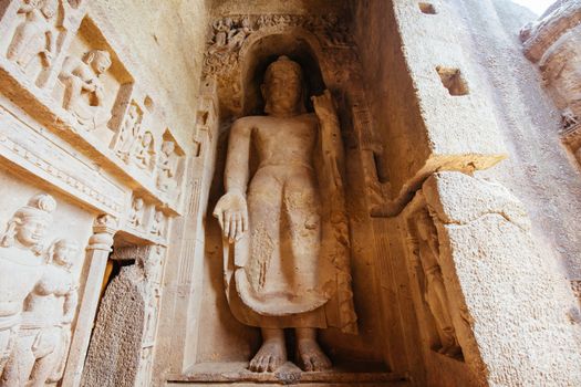 Kanheri Caves exist within Sanjay Gandhi National Park in northern Mumbai in India