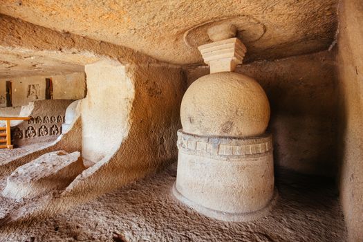 Kanheri Caves exist within Sanjay Gandhi National Park in northern Mumbai in India