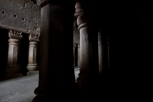 Kanheri Caves exist within Sanjay Gandhi National Park in northern Mumbai in India