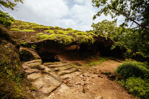 Kanheri Caves exist within Sanjay Gandhi National Park in northern Mumbai in India