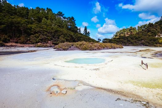 Wai-O-Tapu Geothermal Wonderland near Rotorua in New Zealand