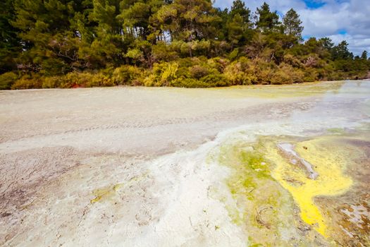 Wai-O-Tapu Geothermal Wonderland near Rotorua in New Zealand