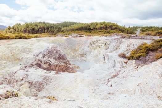Wai-O-Tapu Geothermal Wonderland near Rotorua in New Zealand