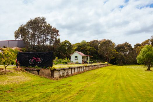 Fish Creek, Australia - November 11, 2018: Buildings in the town of Fish Creek near Wilsons Promontory in Victoria, Australia