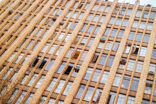 Melbourne, Australia - August 26 2015: Melbourne's famous Manchester Unity building at the corner of Collins St and Swanston St.