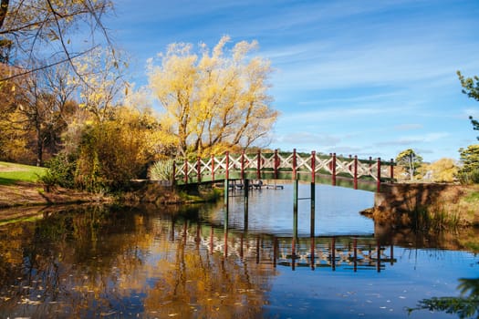 A late autumn afternoon on Lake Daylesford in Daylesford, Victoria, Australia