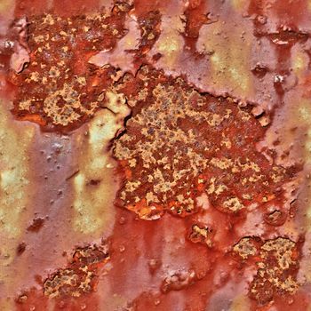 Photo realistic seamless texture pattern of rusty metal in high resolution