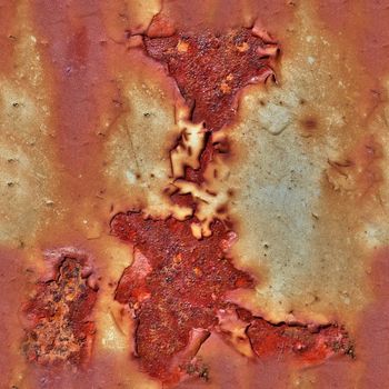 Photo realistic seamless texture pattern of rusty metal in high resolution