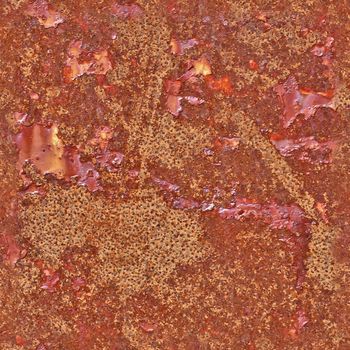 Photo realistic seamless texture pattern of rusty metal in high resolution