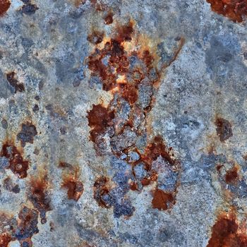 Photo realistic seamless texture pattern of rusty metal in high resolution