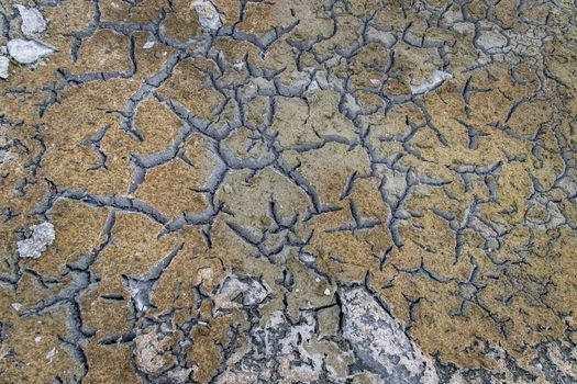 A barren land that is shattered for background and textured. drought from global warming. Ecology concept.