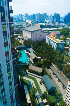 Condominium in Bangkok. Modern accommodation with facilities and pool