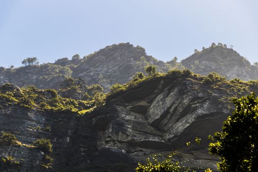 Nature, cliffs and mountains of Table Mountain National Park in Cape Town, South Africa.