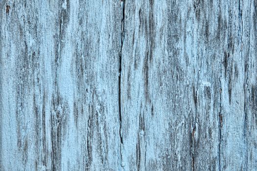 Old blue weathered distressed wood oak board planks texture background stock photo