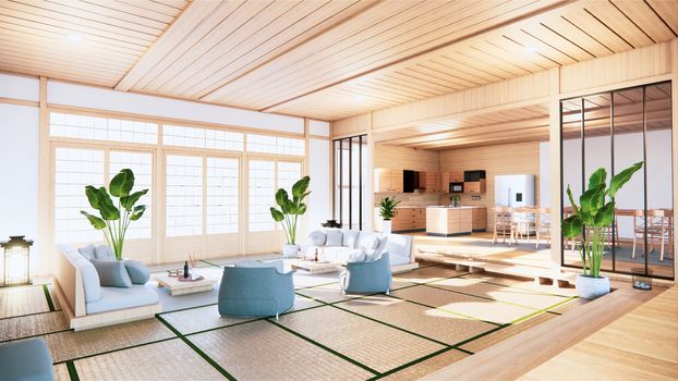 multi function room ideas, japanese room interior design.3D rendering