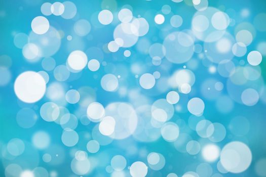 Blue luxury bokeh background. Festive abstract colorful blurred illustration.